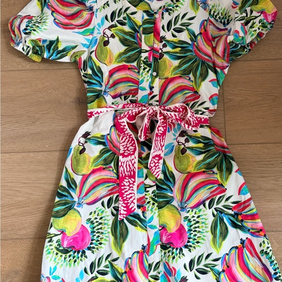 Colorful Floral Women's Dress - Picture 2 of 5